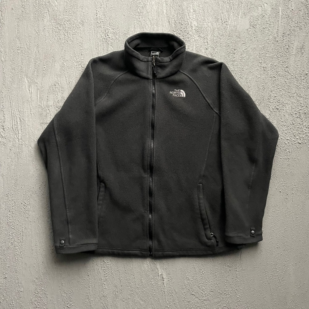 The North Face Full Zip Fleece Jacket Mens No Tag Size Black 2000s
